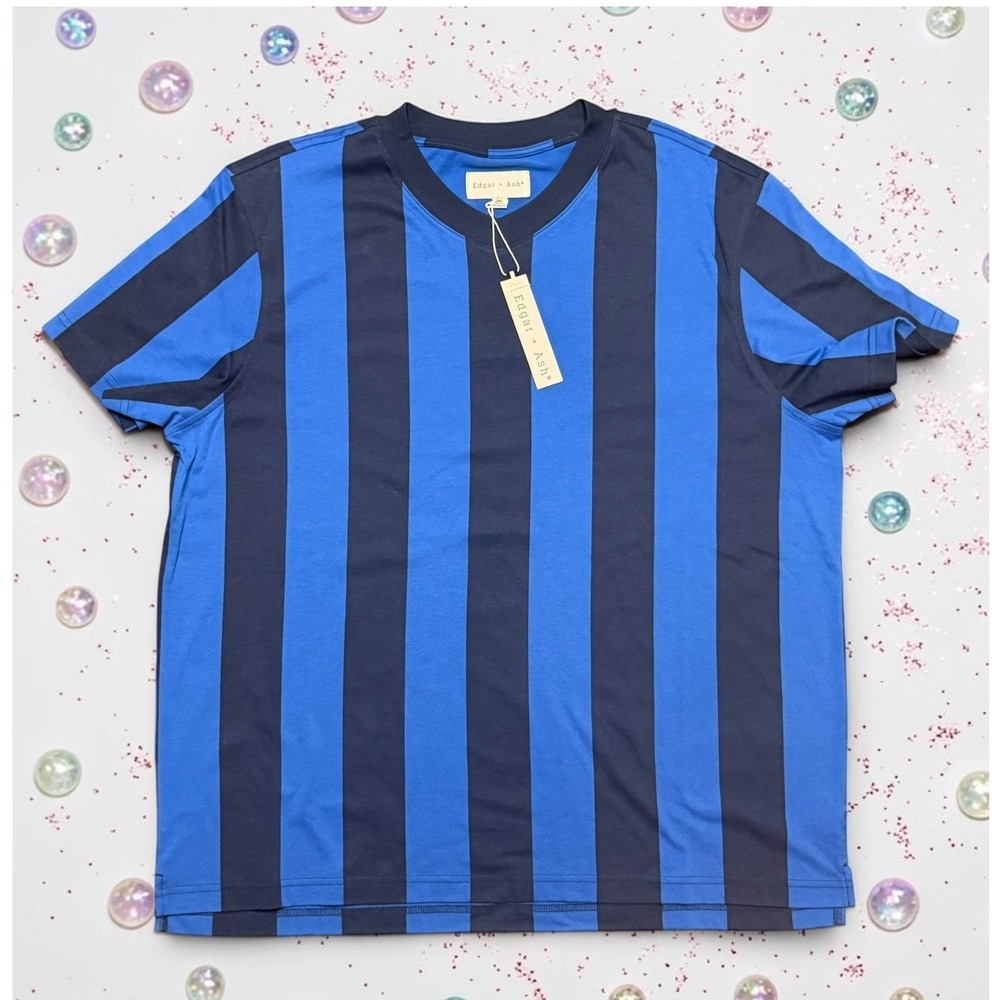 Edgar + Ash - Mens Blue Short Sleeve T-Shirt - *NWT*